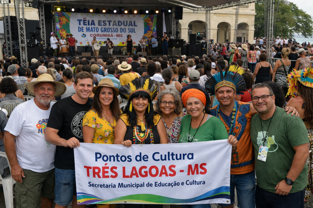 Pontos de Cultura de Três Lagoas brilham na Teia Estadual de Mato Grosso do Sul em Corumbá